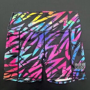 Vibrant Multicolor Women's Athletic Shorts